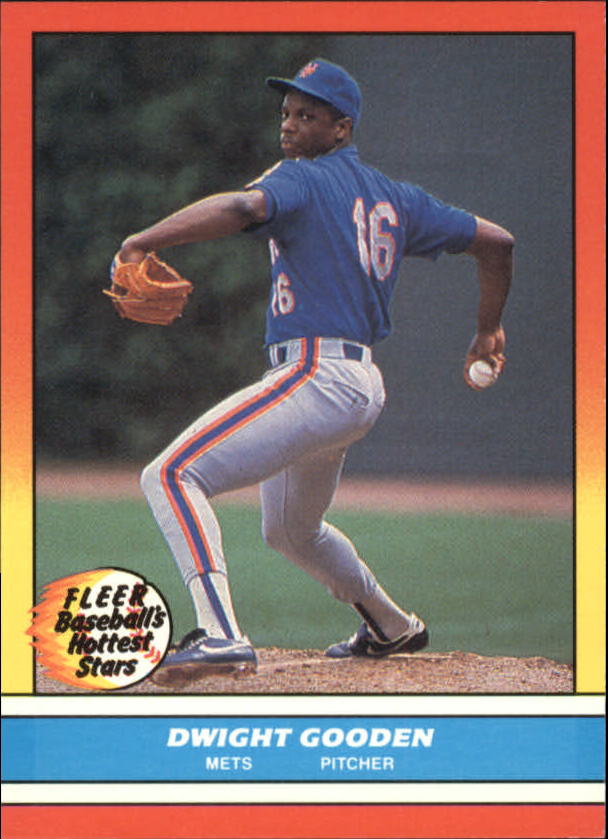 1988 Fleer Hottest Stars Baseball Cards        013      Dwight Gooden